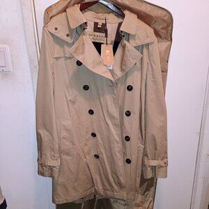 NEW Burberry Taupe Delsworth Coat